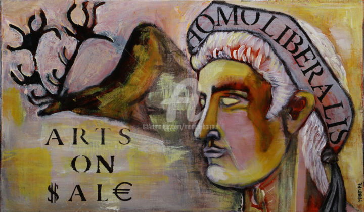 Painting titled "Ugly tales - Opus #…" by Martial Barrault, Original Artwork, Acrylic Mounted on Wood Stretcher frame