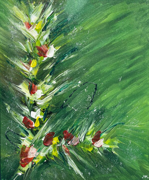Peinture intitulée "Floraison" par Martial Molmy, Œuvre d'art originale, Acrylique