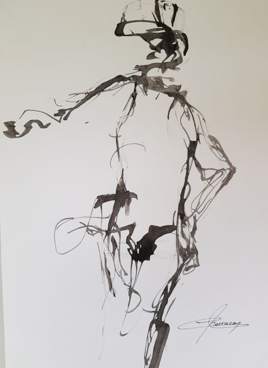 Drawing titled "20190518-092846.jpg" by Martial Perrucon, Original Artwork, Ink