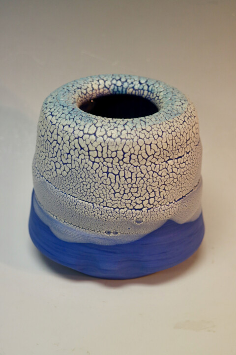 Sculpture titled "Blue Dreams" by Martie Geiger-Ho, Original Artwork, Ceramics
