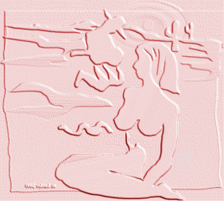 Arte digital titulada "Ann Revert" por Martin Barslev, Obra de arte original, Modelado 3D