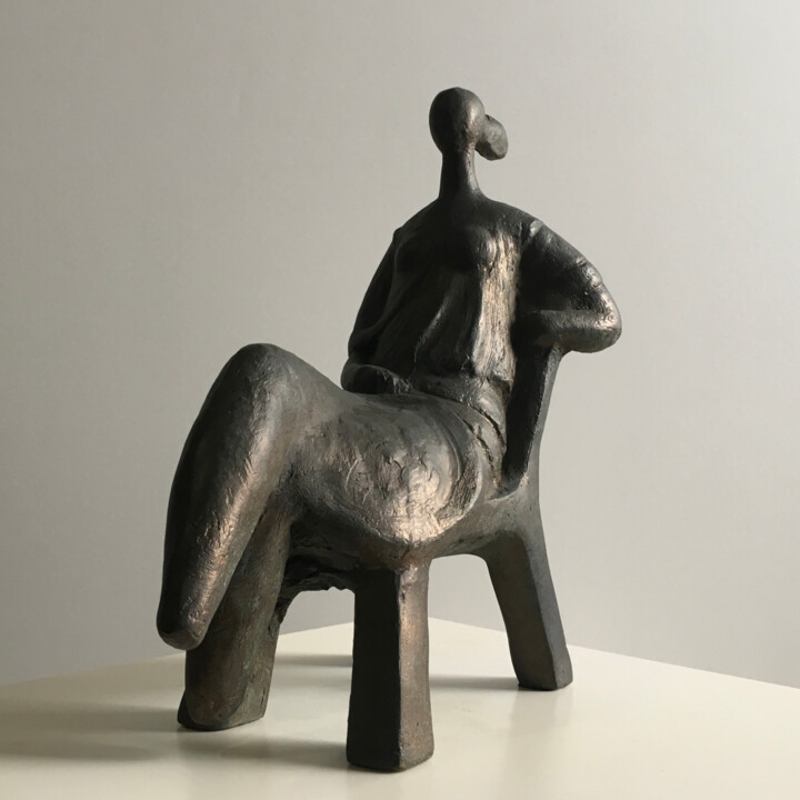 "The Wait" başlıklı Heykel Martín Duque tarafından, Orijinal sanat, Bronz