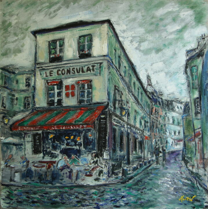 Painting titled "Le Consulat" by Nicolas Martin, Original Artwork, Oil