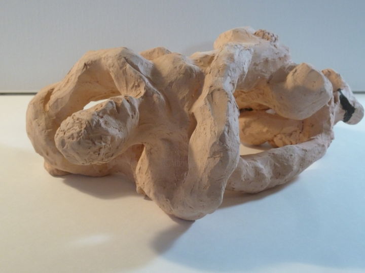 Sculpture intitulée "Lutteurs" par Jobert Martin, Œuvre d'art originale,