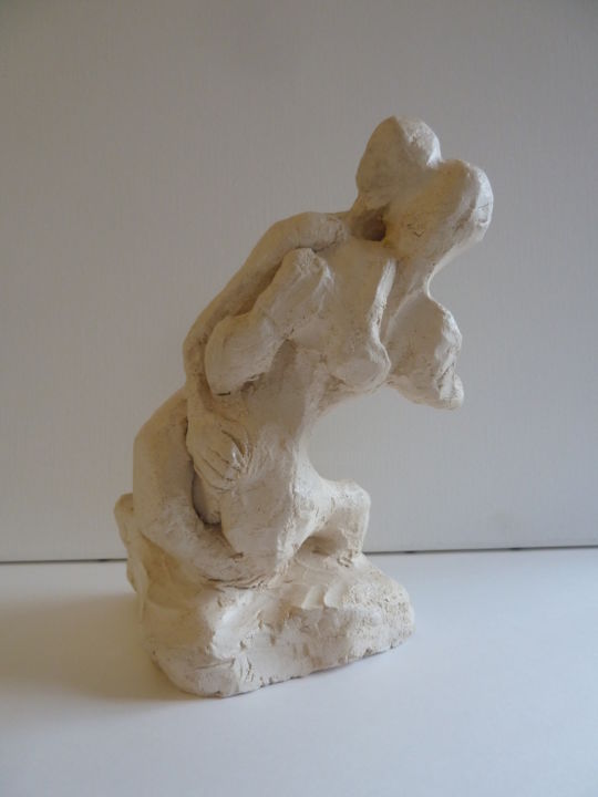 Sculpture intitulée "Etreinte" par Jobert Martin, Œuvre d'art originale,