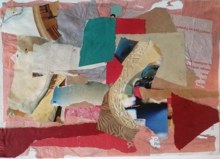 Collages titled "collage qui bouge" by Martin Jobert, Original Artwork, Collages