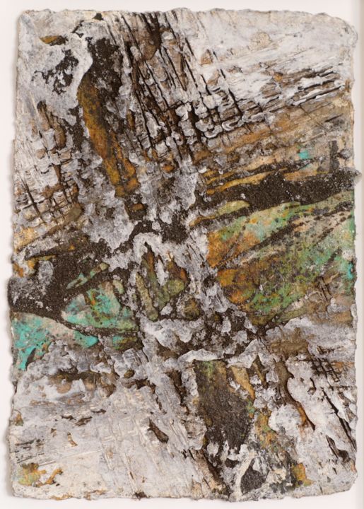 Картина под названием "Untitled, 17" - Martin Sieverding, Подлинное произведение искусства, Масло Установлен на картон