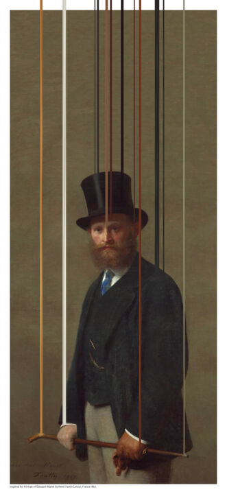 印花与版画 标题为“Édouard Manet” 由Martín Sigwald, 原创艺术品, 数字油画