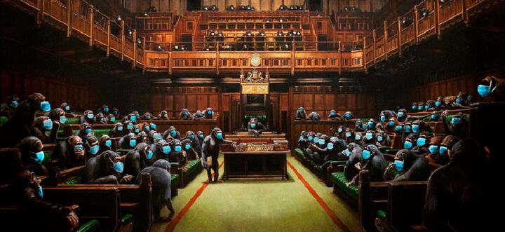 「Devolved Parliament…」というタイトルのデジタルアーツ Martín Sigwaldによって, オリジナルのアートワーク, 2Dデジタルワーク