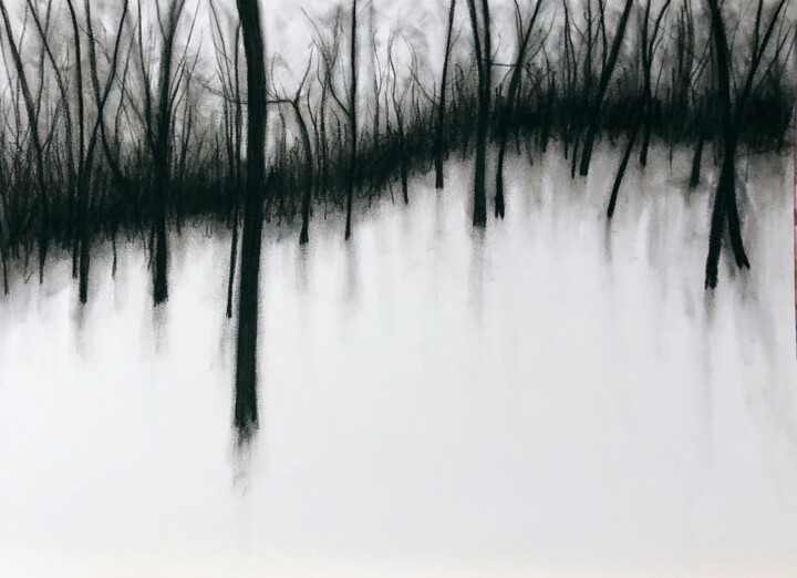 Рисунок под названием "Resilience 2" - Martin Varallo, Подлинное произведение искусства, Древесный уголь
