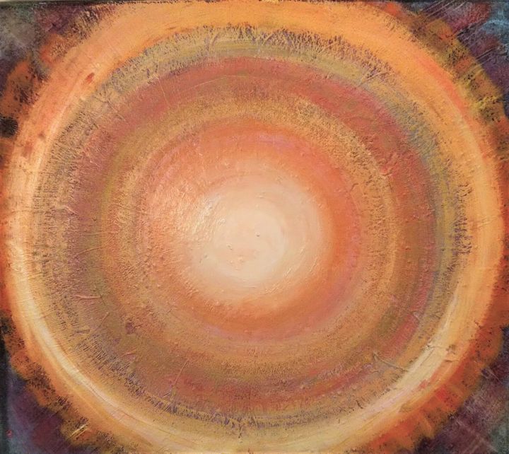 Painting titled "Swirl of color harm…" by Tinkabenka, Original Artwork, Acrylic