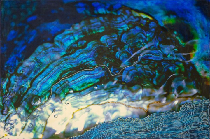 Pintura titulada "Water, light and sh…" por Martina Dupont, Obra de arte original, Acrílico Montado en Bastidor de camilla d…