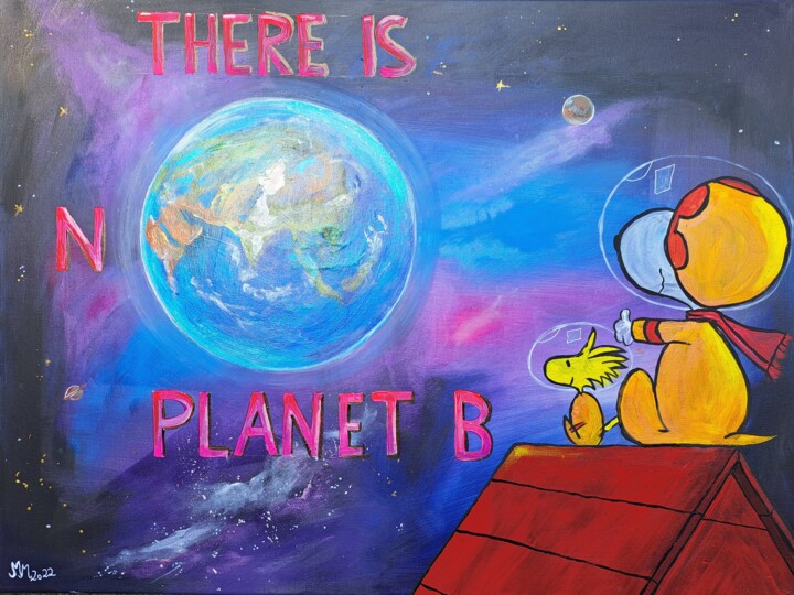Peinture intitulée ""Our Earth"" par Martina Marten, Œuvre d'art originale, Acrylique
