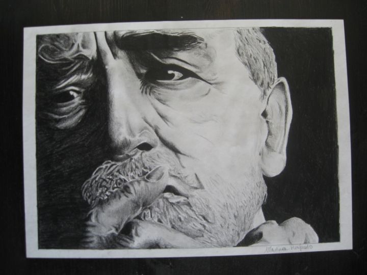 Zeichnungen mit dem Titel "Vittorio Gassman" von Martina Purificato, Original-Kunstwerk, Andere