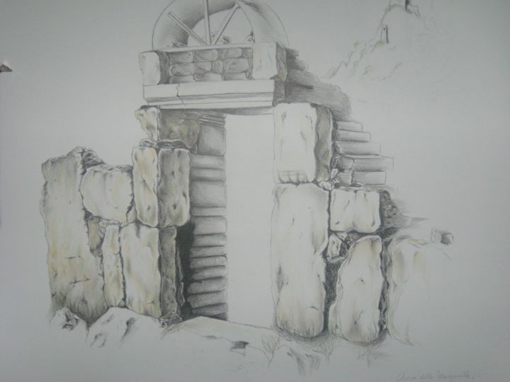 Drawing titled "Chiesa delle Mangan…" by Martina Purificato, Original Artwork, Other