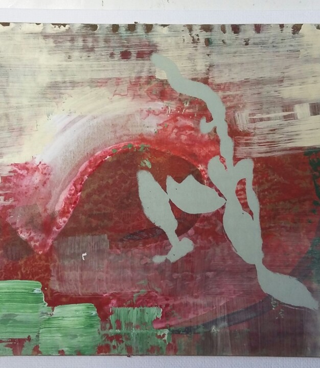 Отпечатки и Гравюры под названием "Running men deel 2" - Martina Trager, Подлинное произведение искусства, Шелкография Устан…
