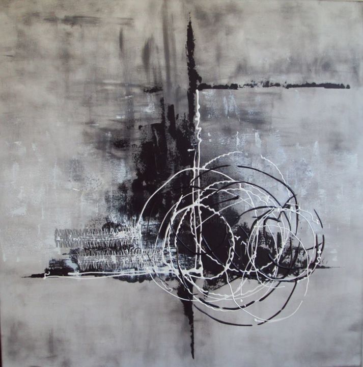 Peinture intitulée "st michel" par Martine Antony, Œuvre d'art originale, Acrylique