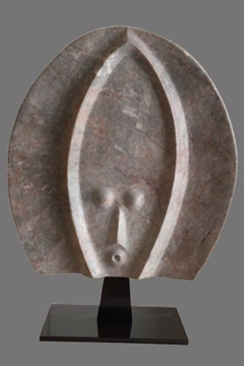 Rzeźba zatytułowany „Fatoumata - inspira…” autorstwa Martine Camors, Oryginalna praca, Kamień