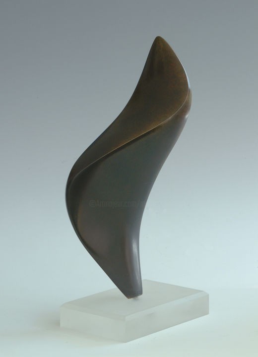 Sculpture titled ""La flamme"" by Martine Camors, Original Artwork, Bronze