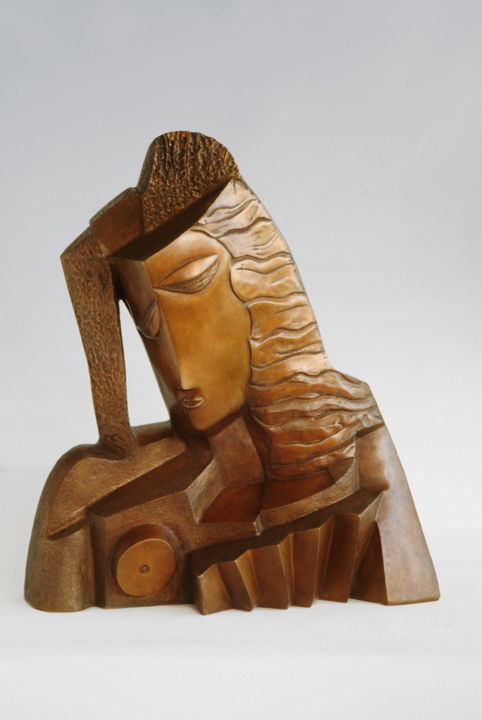 Sculpture titled ""L'andalouse"" by Martine Camors, Original Artwork, Bronze