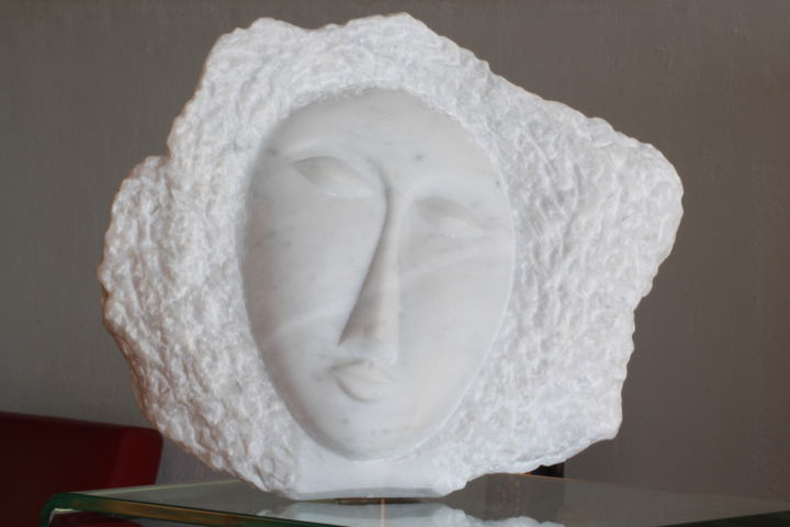 Skulptur mit dem Titel "belle-de-lune.jpg" von Martine Camors, Original-Kunstwerk, Stein