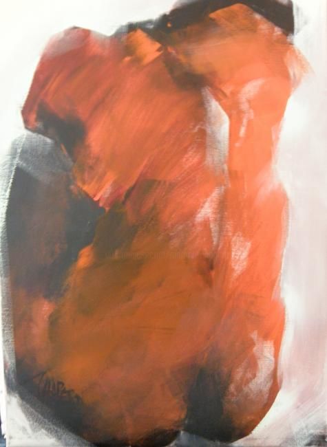 Peinture intitulée "sans compromis" par Martine Chaperon, Œuvre d'art originale, Huile