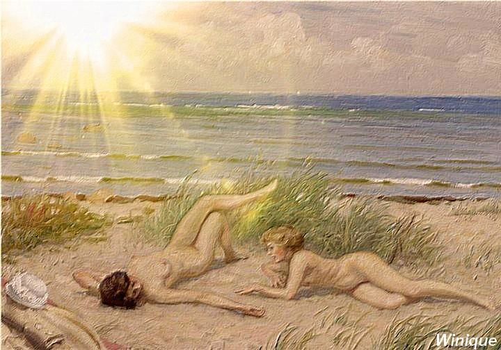 Arte digitale intitolato "Bronzage" da Winique, Opera d'arte originale