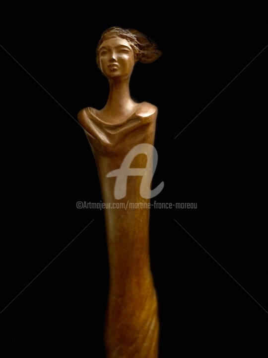 Sculptuur getiteld "Nyyat" door Martine France Moreau, Origineel Kunstwerk, Bronzen