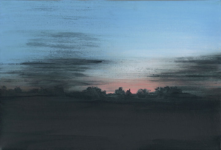 Painting titled "Durée limitée : Km…" by Martine Lafont, Original Art, Acrylic Mounted on Stretcher frame