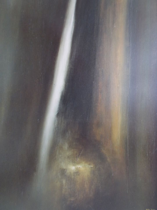 Painting titled "Sur le Silence" by Martine Moreau, Original Artwork, Oil