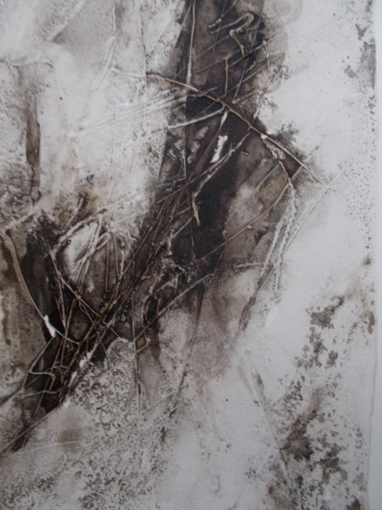 Desenho intitulada "Encre de chine ( n…" por Martine Moreau, Obras de arte originais, Tinta