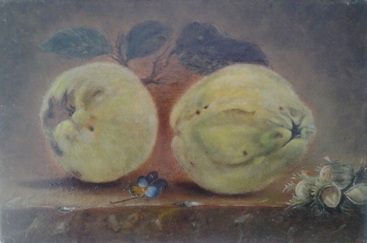 Malerei mit dem Titel "Paradoxe des saisons" von Martine Soubeyrand (M'Arts), Original-Kunstwerk, Öl