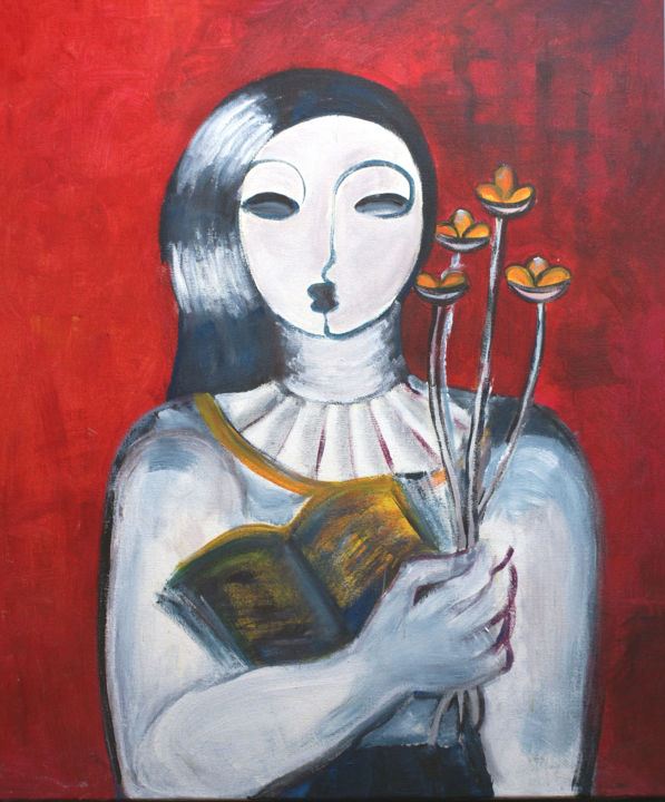 Peinture intitulée "hommage-a-f-leger.j…" par Martine Soussouy, Œuvre d'art originale, Acrylique
