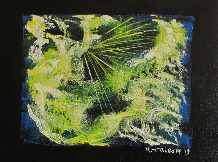 Peinture intitulée "Rayons de gaieté" par Martine Trigory, Œuvre d'art originale, Huile