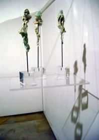 Sculpture intitulée "Les solitaires" par Martine Viala, Œuvre d'art originale
