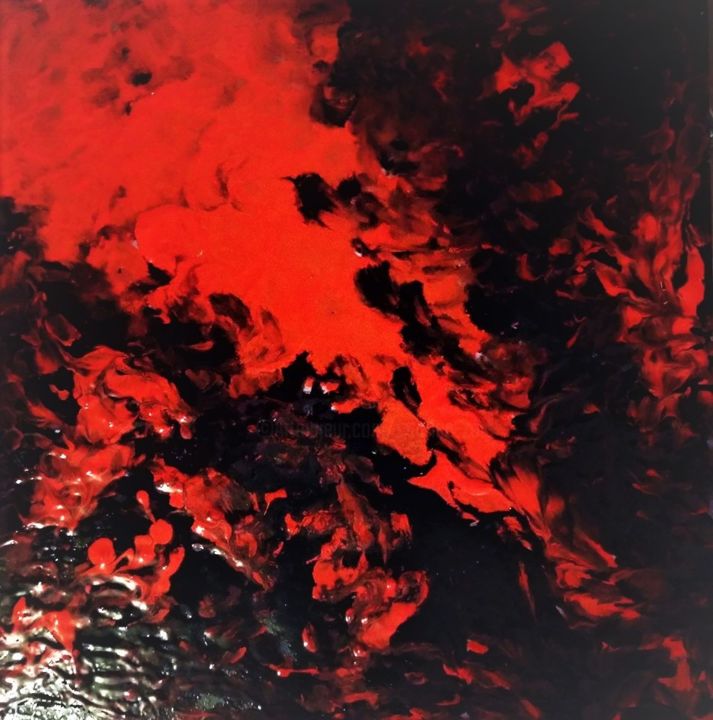 Les Flammes De L Enfer Painting By Martine G Artmajeur