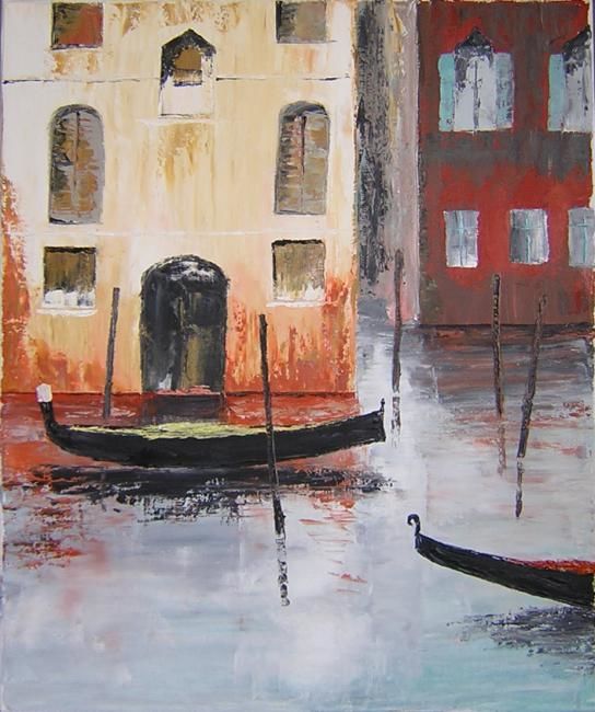 Peinture intitulée "venise 3" par Martine Boucher, Œuvre d'art originale