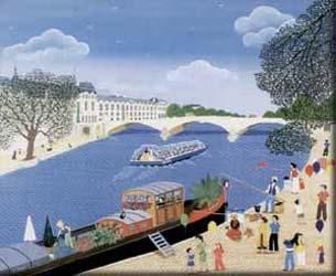 Peinture intitulée "PARIS LE REVE DU…" par Martine Clouet, Œuvre d'art originale, Huile