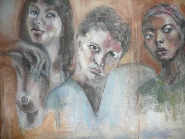 Pintura titulada "Femmes" por Martine Flory, Obra de arte original, Otro