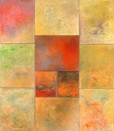 Painting titled "morceaux d'espaces…" by Martine Jardel, Original Artwork, Oil