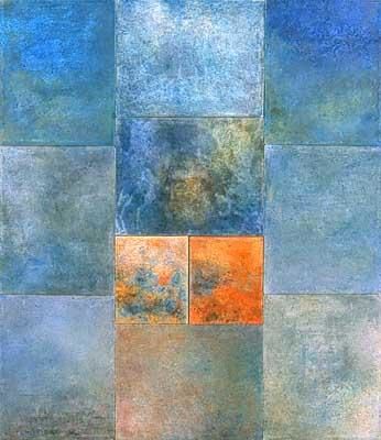 Painting titled "morceaux d'espaces…" by Martine Jardel, Original Artwork