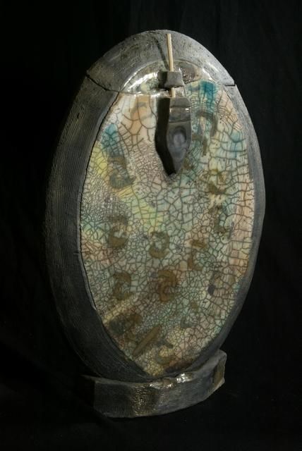 Sculpture intitulée "boite en raku" par Martine Philis, Œuvre d'art originale, Céramique