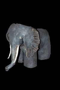 Sculpture intitulée "elephant" par Martine Philis, Œuvre d'art originale, Céramique