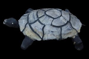 제목이 "tortue grise"인 조형물 Martine Philis로, 원작, 도예