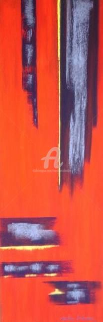 Schilderij getiteld "abstraction 2" door Martine Salendre, Origineel Kunstwerk, Pastel