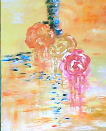 Painting titled "taches" by Martine Zendali, Original Artwork, Acrylic