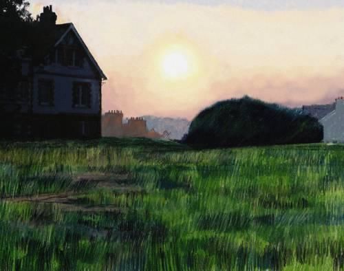Digital Arts titled "Westhill Sunset Has…" by Martin Pearce, Original Artwork