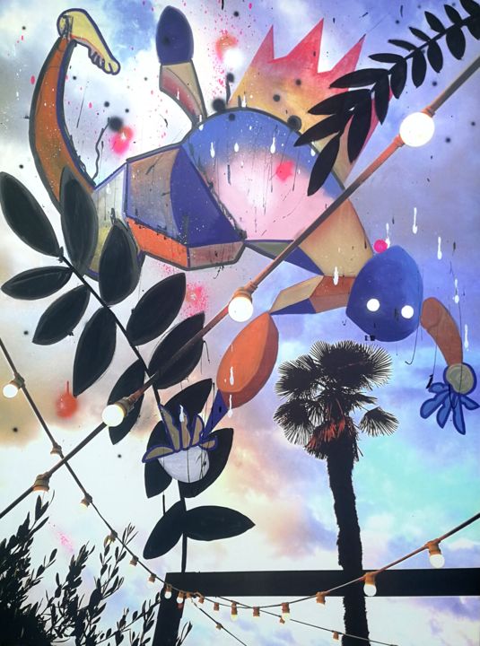 Painting titled "The spectacular dea…" by Marton Bende, Original Art, Acrylic
