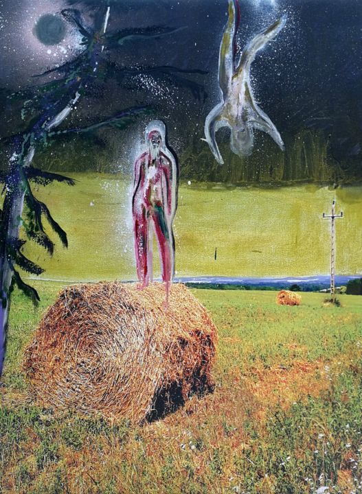 Peinture intitulée "The death and the r…" par Marton Bende, Œuvre d'art originale, Acrylique