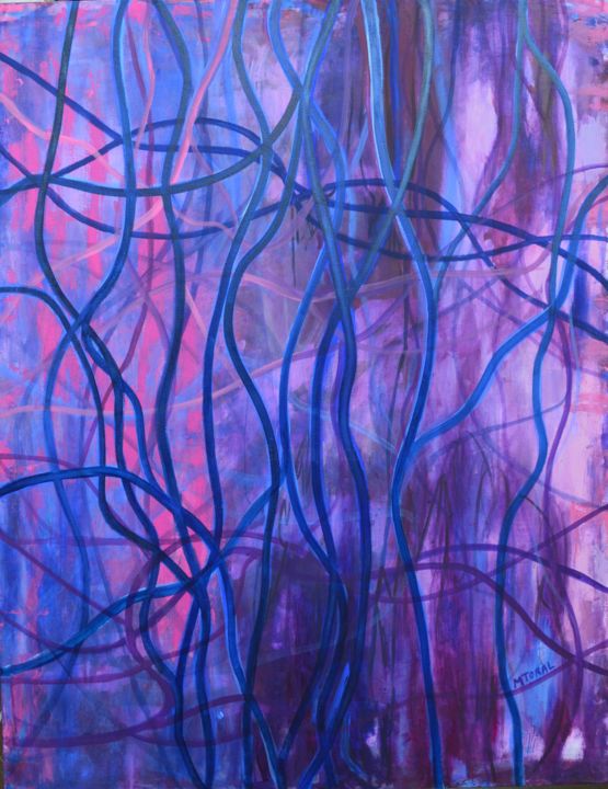 Pintura titulada "RÍO VIVO" por Martha Toral, Obra de arte original, Oleo
